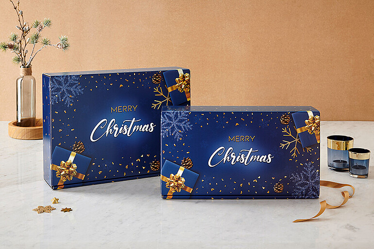 wine bottle gift carton Weihnachtsgeschenk
