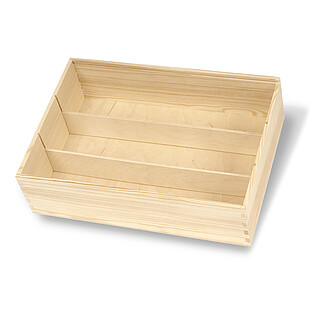 Dividers for wooden boxes
