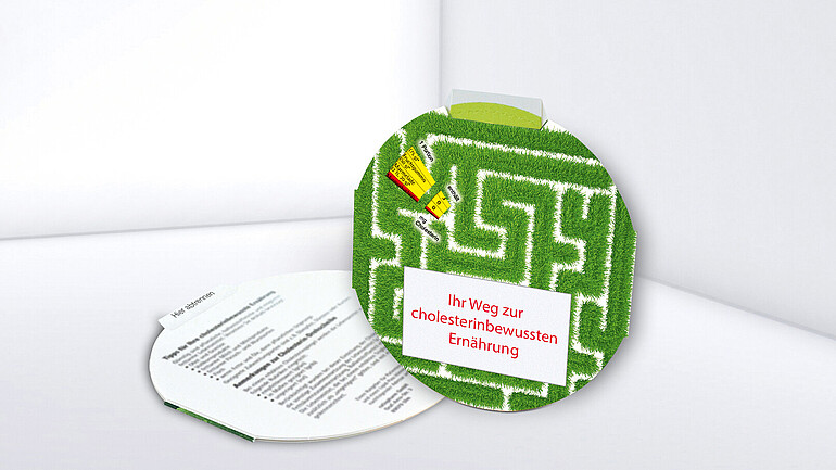 Round rotating disc with labyrinth print