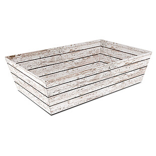 Gift basket Holz white