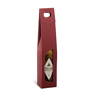 Carrying carton flute bordeaux