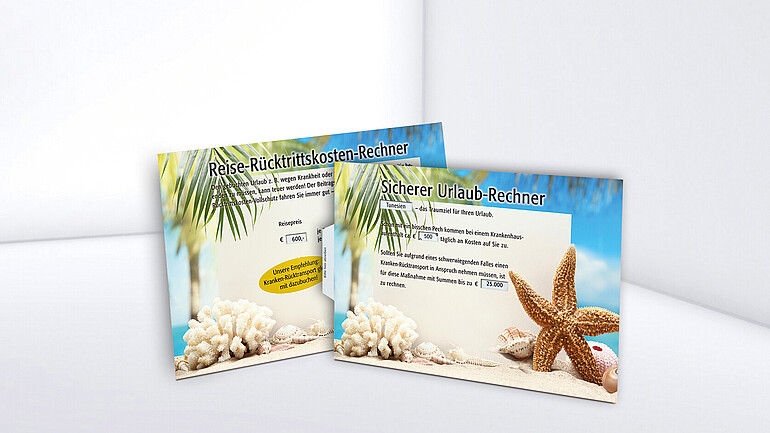 Square rotating disc with print in beach look