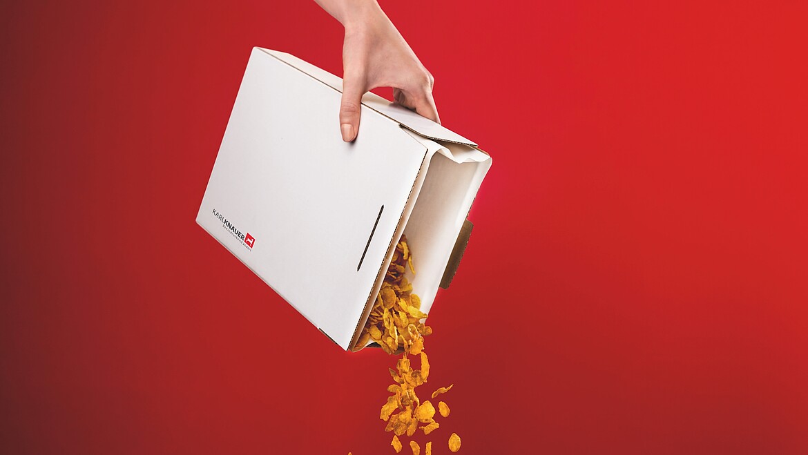 Folding cartons with integrated lining