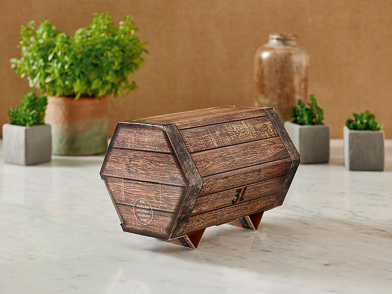 “Bag in Fässle” packaging concept, Karl Knauer presents a new, attractive variant of the popular “Bag in Box”