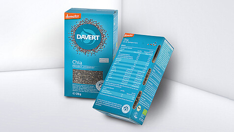 Blue printed food boxes in various sizes