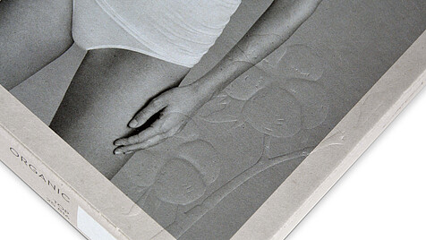 Blind and relief embossing on cardboard packaging