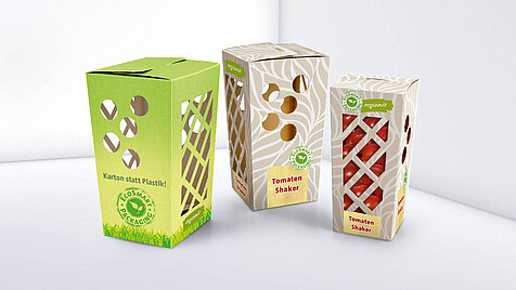 Cardboard instead of plastic packaging