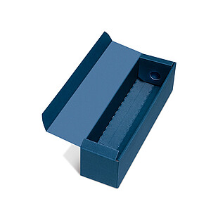 Wine gift carton flute darkblue/darkblue