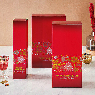 Folding boxes Schneeflocken