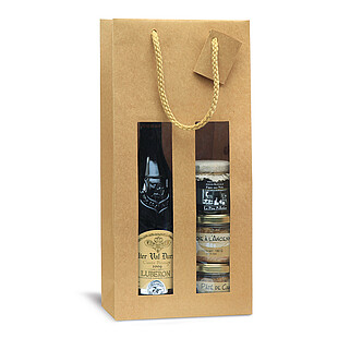 Carrying bag PURE line with window nature