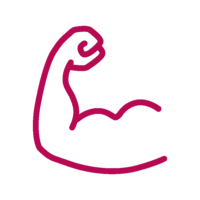 Icon, upper arm muscles