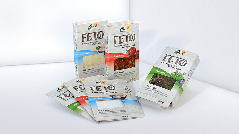 Banderole with natural look and feel