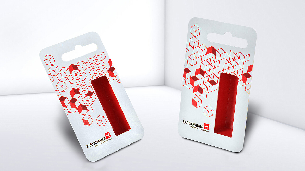 Blister card for blister packaging by experts KarlKnauer