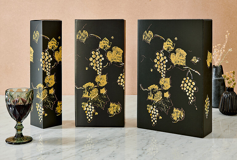 bottle wine folding box Exquisit