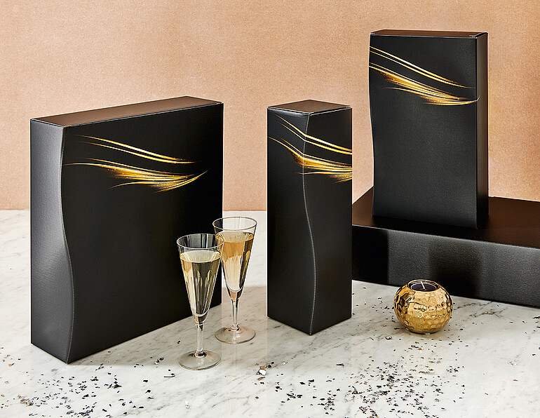 bottle wine folding box De Luxe XL