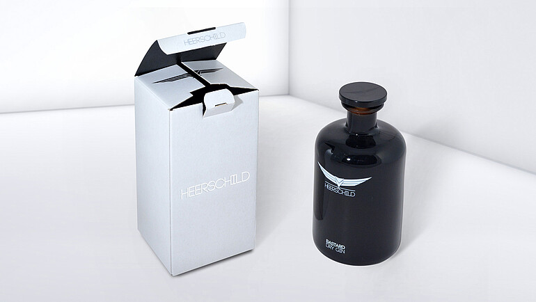 Heerschild gin packaging