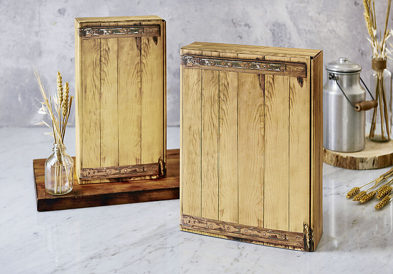 wine bottle gift carton Old Style