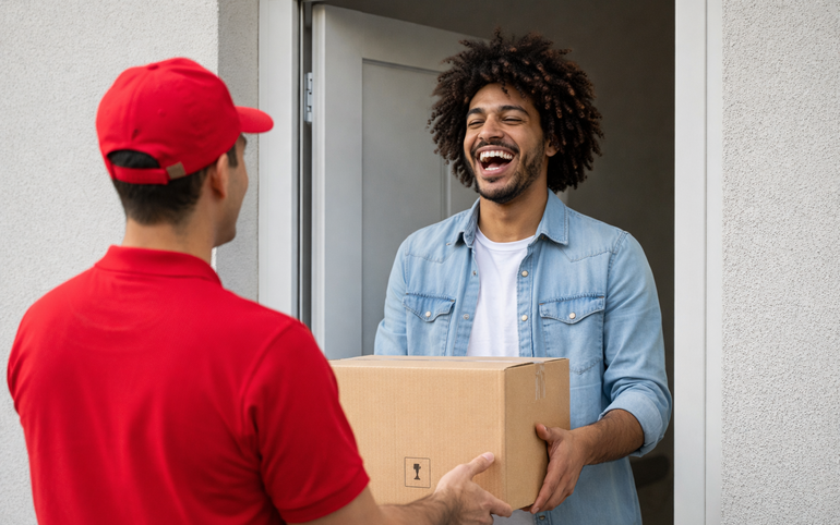 Direct to the end customer: As part of dropshipping solutions, Karl Knauer handles the entire shipping process – fast, reliable and customer-focused. (Image: ©Shutterstock/AI-generated)