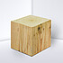 Note cube made from white paper with wood print