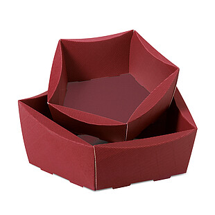 Pentagonal flute Royal gift basket
