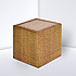 Note cube made from white paper with linen print
